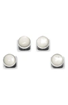 Cufflinks, Inc Mother-of-pearl Studs In White
