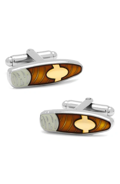 Cufflinks, Inc Cigar Cuff Links In Brown