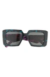 Prada 51mm Square Sunglasses In Dark Grey