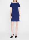 Carolina Herrera Bow Detail Shift Dress In Midnight