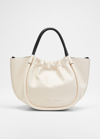 Proenza Schouler Small Ruched Leather Crossbody Tote In Neutrals