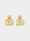 DOLCE & GABBANA DG LOGO CLIP-ON EARRINGS
