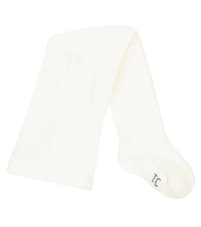 Tartine Et Chocolat Stretch-cotton Tights In Nacre