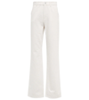 Loro Piana Releigh Straight Cotton Denim Jeans In White
