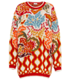 Etro Comet Jacquard-knit Wool-blend Sweater In Bianco