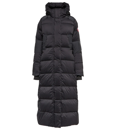 Canada Goose Alliston Packable Down-fill Parka In Black