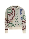 Rhude Merino Wool And Cashmere-blend Jacquard Sweater In Multicolor