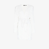 Rotate Birger Christensen White Samantha Sequin Wrap Dress In White