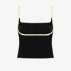 PARIS GEORGIA BLACK FLORIAN SINGLET TOP,PG32917918955