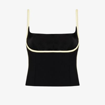 Paris Georgia Black Florian Singlet Top