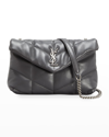 Saint Laurent Mini Loulou Puffer Crossbody Bag In Storm