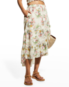 Loveshackfancy Viva Skirt In Shimmering Gemstone In Shining Gemstone