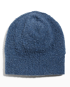 The Row Nidhi Wool-cashmere Beanie Hat In Denim