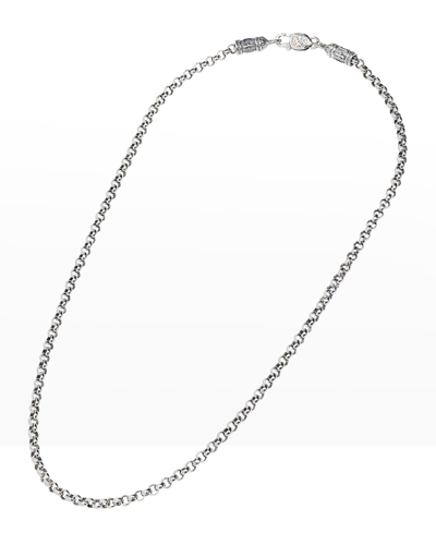 Konstantino Men's Sterling Silver Cable Chain Necklace, 22"l