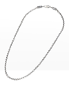 Konstantino Men's Sterling Silver Cable Chain Necklace, 18"l