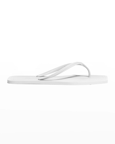 Carlotha Ray Annick Rubber Flip Flop Sandals In White