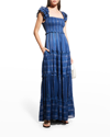 PQ SWIM VICTORIA SEQUIN TIERED MAXI DRESS