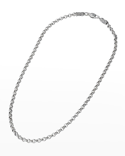 Konstantino Men's Sterling Silver Cable Chain Necklace, 20"l