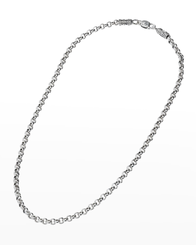 Konstantino Men's Sterling Silver Cable Chain Necklace, 22"l