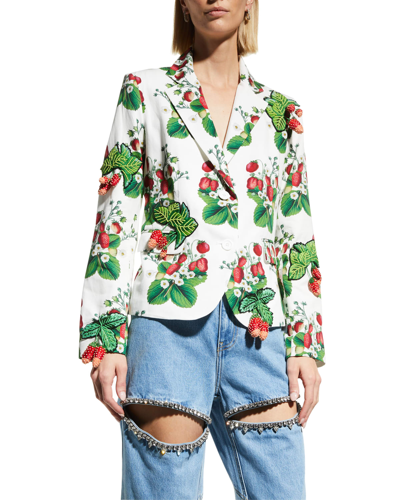 Libertine Strawberry Fields Embroidered Blazer Jacket