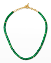 Soko Karamu Collar Necklace In Gold/green