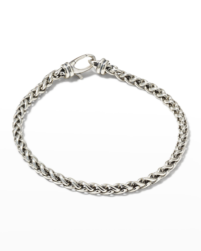 DAVID YURMAN MEN'S WHEAT CHAIN BRACELET IN SILVER, 4MM