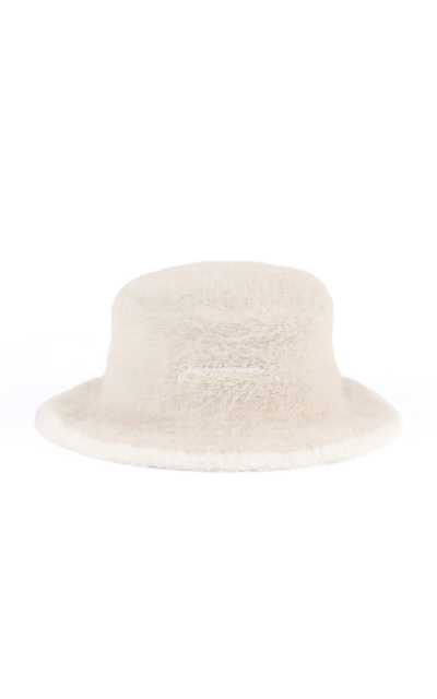 Jacquemus Women's Le Bob Neve Bucket Hat In White,purple