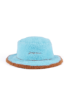 Jacquemus Women's Le Bob Neve Bucket Hat In White,purple