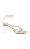 Jacquemus Neutral Camargue 100 Leather Sandals In White