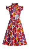 LA DOUBLEJ WOMEN'S SHORT AND SASSY FLORAL COTTON DRESS