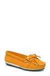 Minnetonka Kilty Plus Driving Moccasin In Saffron