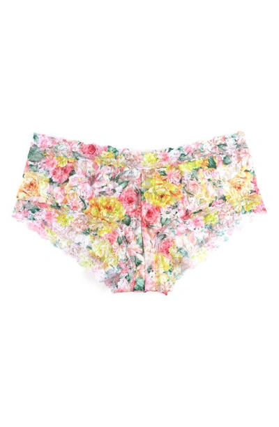 Hanky Panky Print Lace Boyshorts In Kew Gardens