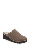 Eileen Fisher Loti Suede Clog In Graphite