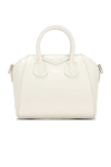 Givenchy Micro Antigona Shoulder Bag In Calf Leather In Ivory