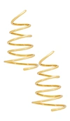 Cult Gaia Ezlynn Spiral Earrings In Gold