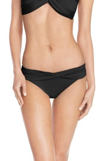 Seafolly Twist-band Hipster Swim Bikini Bottom In Black