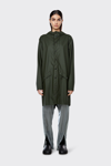Rains Long Jacket In Green (03)
