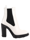 Alexander Mcqueen Chelsea Tread Boots In White