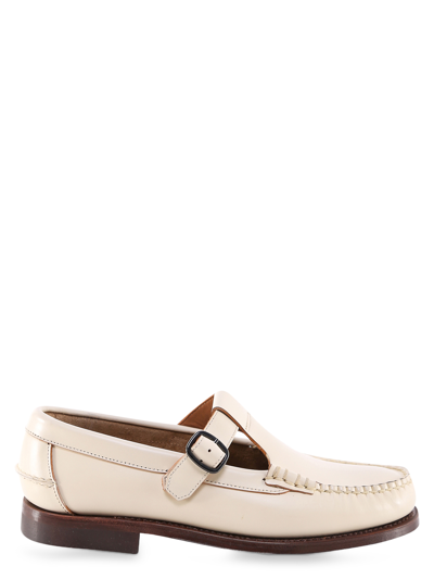 Hereu Alber T-bar Loafers In Beige