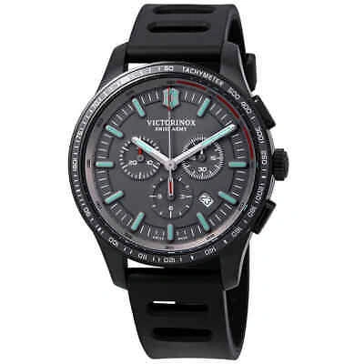Pre-owned Victorinox Alliance Sport Chronograph Grey Dial Men's Watch 241818