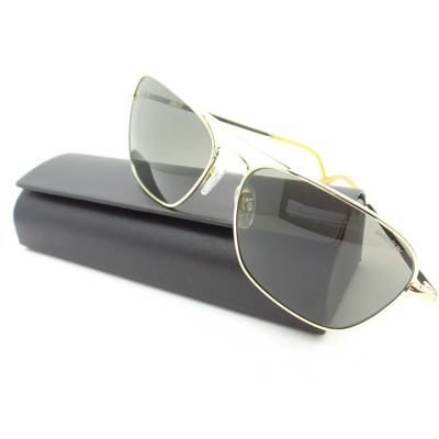 Pre-owned Randolph Engineering Randolph Intruder Gold American Grey 58mm Skull Usa Sunglasses Ir002 In Skytech American Grey