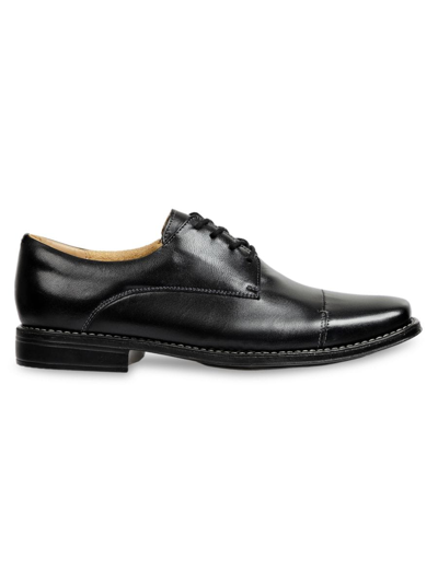Sandro Moscoloni Men's Maxwell Leather Cap Toe Derby Shoes In Black