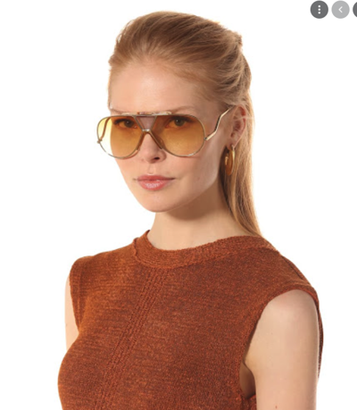 Chloe Gold Willis Aviator Sunglasses Chloe Gold Willis Aviator Sunglasses main image 4