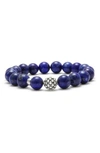 Lagos Caviar Ball Beaded Lapis Bracelet, 10mm In Lapis