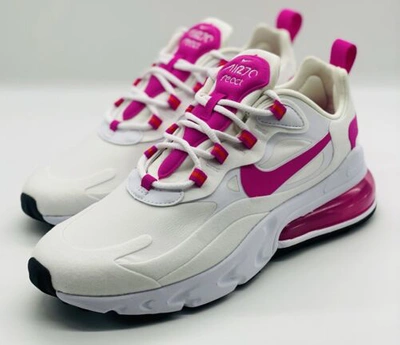Fire Pink Nike 270 React White And Pink Air Max Fire Womens – ShopWSS