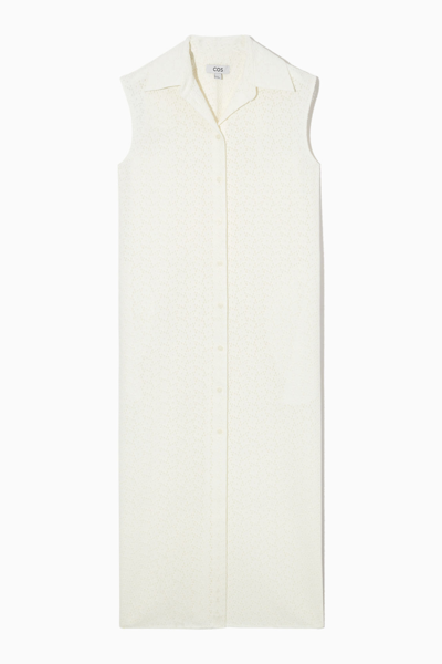 cos shirt dress white COS + A-LINE SHIRT DRESS