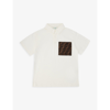 Fendi White Cotton Jersey Polo In White