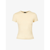 Theory Tiny Apex Organic Pima Cotton T-shirt In Butter Yellow
