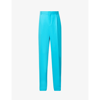 Botter Pleated Wool Formal Pants In Ocean Green