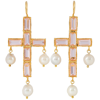 CHRISTIE NICOLAIDES STEFANIA EARRINGS PALE PINK